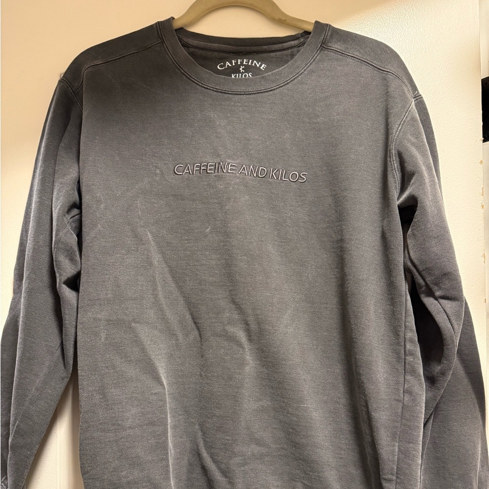 Caffeine and Kilos Embroidered Crewneck